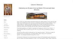 Desktop Screenshot of carbonesrestaurant.com